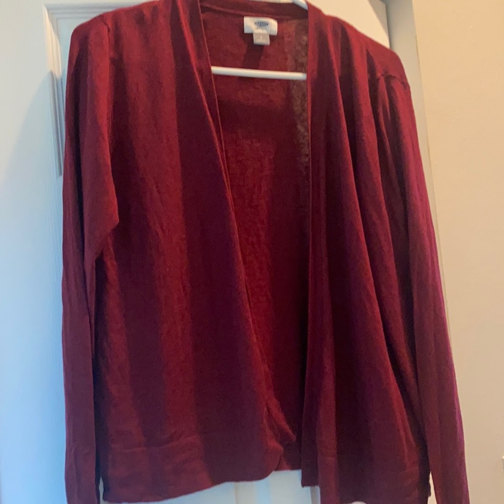 Old Navy Burgandy Cardigan without buttons
